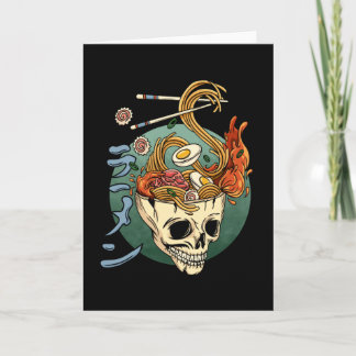 Ramen Skull Japanischer Noodle Skull Anime Great W Karte