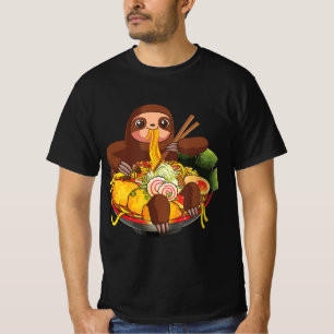 Ramen Sloth Kawaii Anime japanische Lebensmittelge T-Shirt