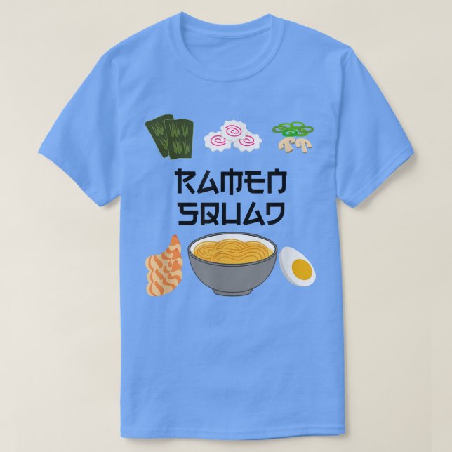 Ramen Squad Ironic Japanese Noodle Chef  T-Shirt (Design vorne)