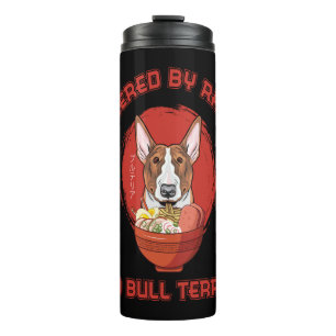 Ramen Sushi Bull Terrier Dog T - Shirt Thermosbecher