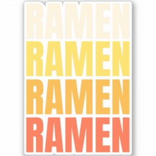Ramen Text Design Aufkleber