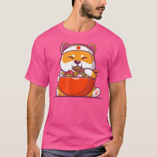 Ramen Tshirt Dog Tshirt Kawaii Anime T-Shirt Japan
