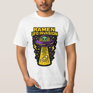 Ramen UFO Invasion – Schlürfen vom Himmel T-Shirt