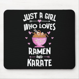 Ramen und Karate Geschenke Mädchen Frauen Mousepad
