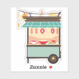 Ramen wagon aufkleber