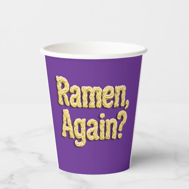 Ramen wieder? Hoodie Pappbecher (Vorderseite)