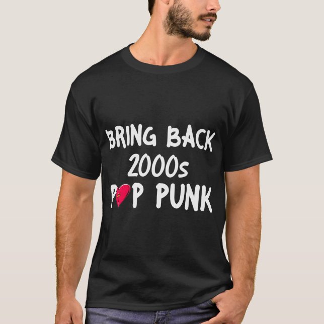 Ramenez le T-Shirt Classique POPPUNK des Années 20 (Devant)