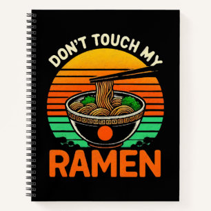 Ramenliebhaber nicht berühren notizbuch