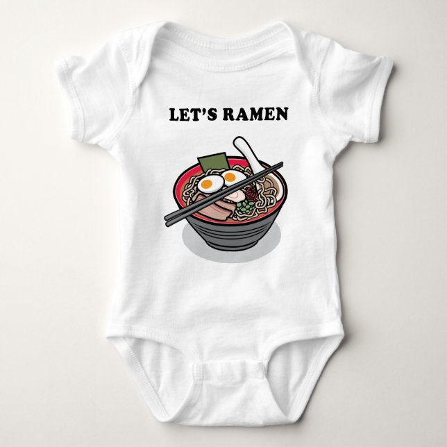 Ramennudeln Baby Strampler (Vorderseite)