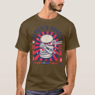 Ramens Burger Japan Art Anime Ramen Japon Pop Sty T-Shirt