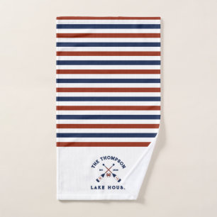 Rames nautiques rouges et bleus Crab Striped Lake