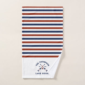 Rames nautiques rouges et bleus Crab Striped Lake