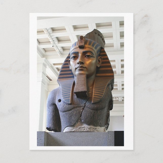 Ramesses Great Museum Statue Ägyptische Kunst Postkarte (Vorderseite)