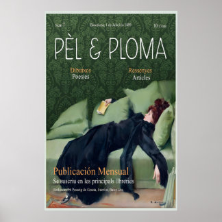 Ramon Casas Pèl & Ploma Ausstellungsposter Poster