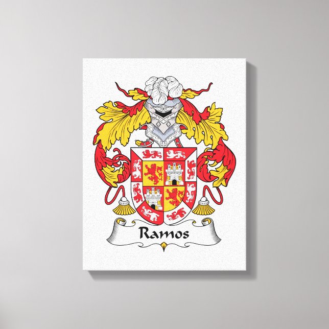 Ramos Familienwappen Leinwanddruck (Vorderseite)