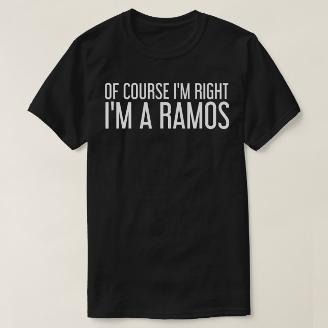 RAMOS Gift Funny Nachname Familienbaum Geburtstag  T-Shirt (Design vorne)