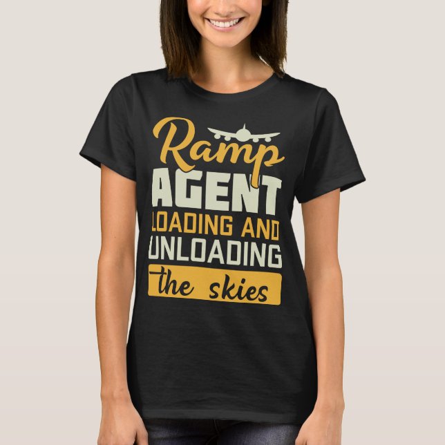 Ramp-Agent laden und entladen T-Shirt (Vorderseite)