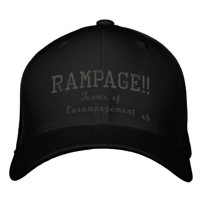 Rampage Term of Enrampmanagement Bestickte Baseballkappe (Vorderseite)