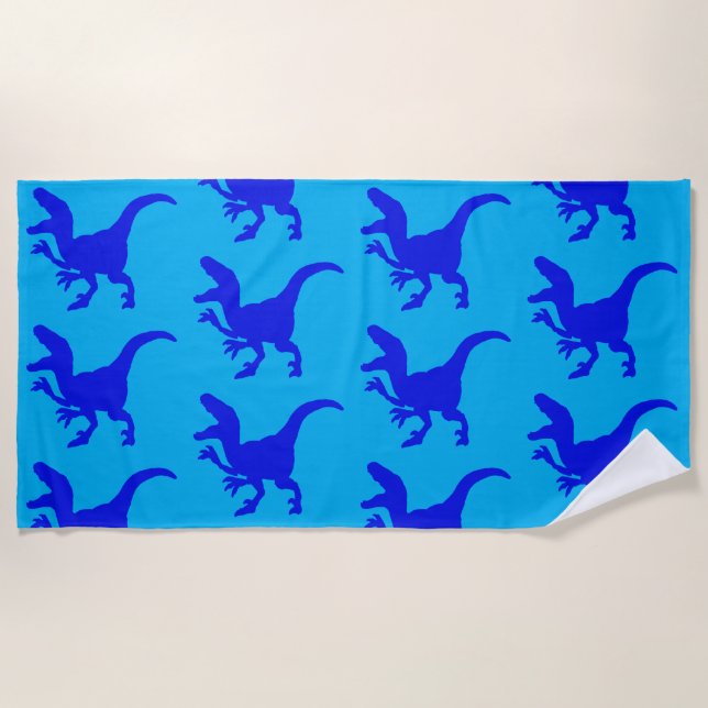 Rampaging Dinosaurs Beach Towel Strandtuch (Vorderseite)