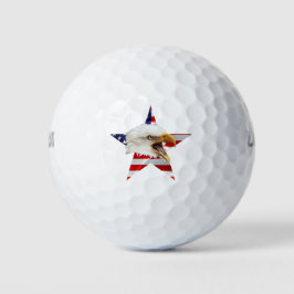 Rampant Eagle, die amerikanische Flagge, Patriotik Golfball
