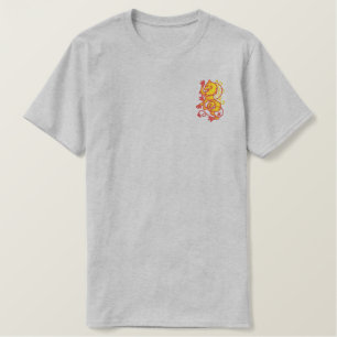 Rampant Lion Besticktes T-Shirt