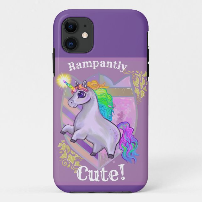 Rampant Niedlich Unicorn Case-Mate iPhone Hülle (Rückseite)