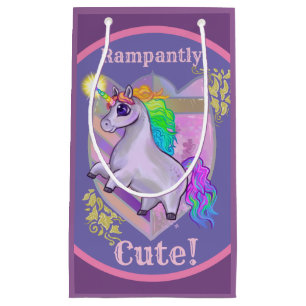 Rampant Niedlich Unicorn Kleine Geschenktüte