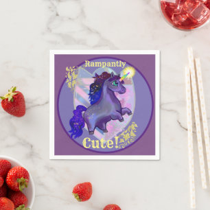 Rampant Niedlich Unicorn Serviette