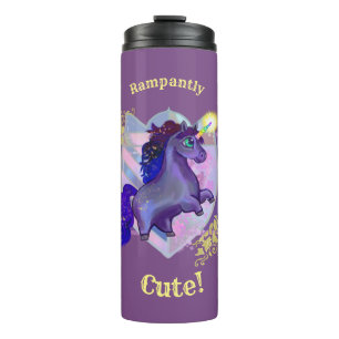 Rampant Niedlich Unicorn Thermosbecher