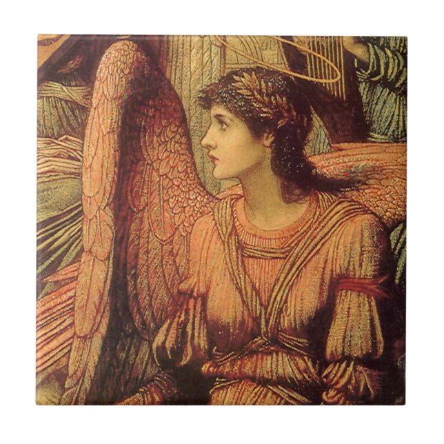 Ramparts of God's House, Angel von John Strudwick Fliese (Vorderseite)