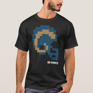 Rams Throwback Tecmo Bowl Helmet T - Shirt
