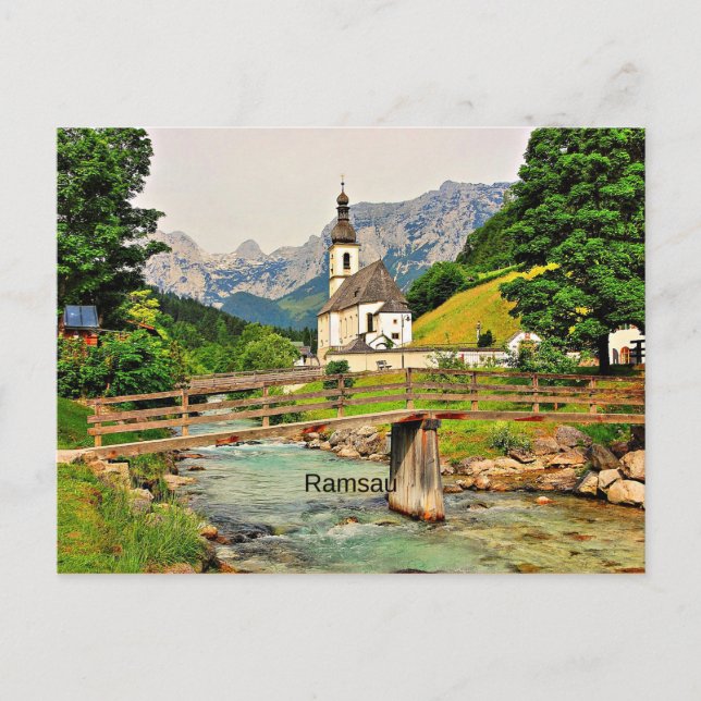 Ramsau, Bayerische Alpen Postkarte (Vorderseite)