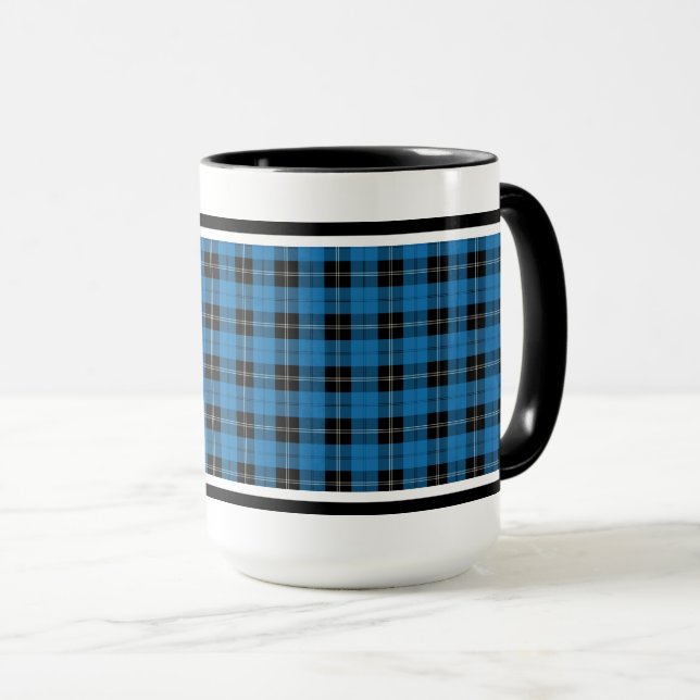 Ramsay Clan Blue Hunting Scottish Tartan Tasse (VorderseiteRechts)