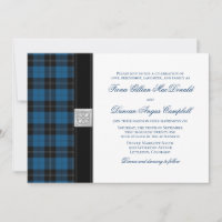 Ramsay Hunting Tartan Celtic Wedding Einladung