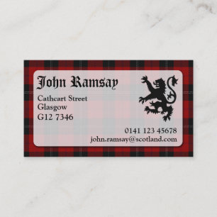 Ramsay Tartan Carte de visite