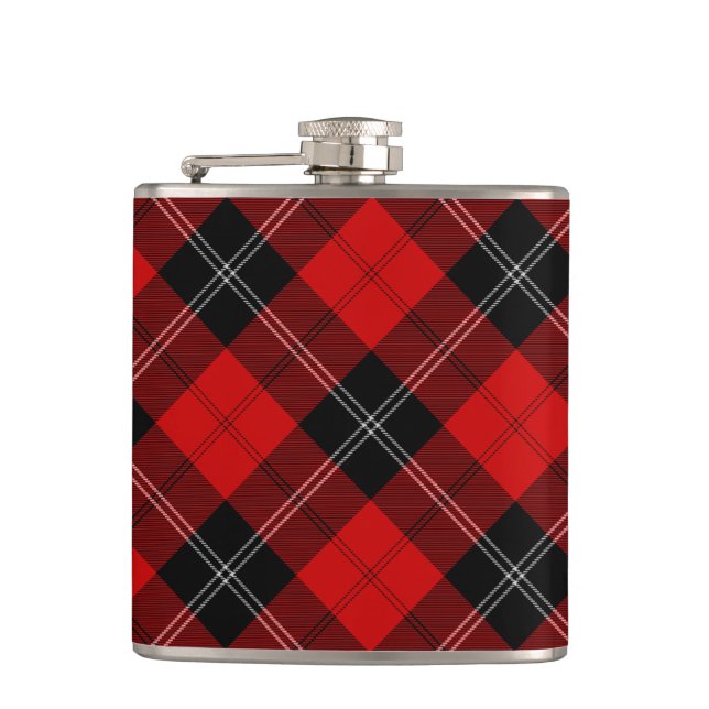 Ramsay Tartan kariert Flachmann (Vorderseite)