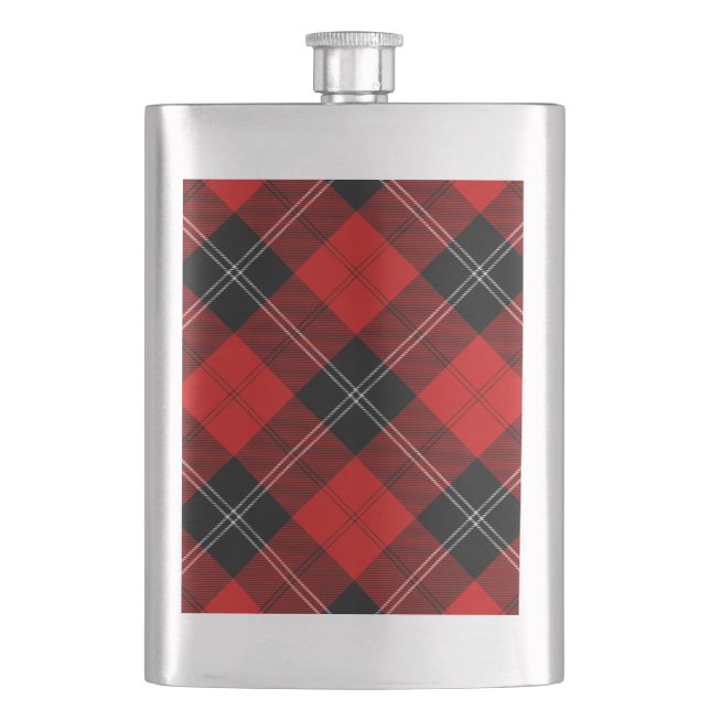 Ramsay Tartan kariert Flachmann (Vorderseite)