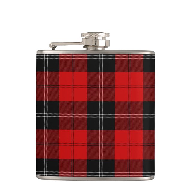 Ramsay Tartan kariert Flachmann (Vorderseite)