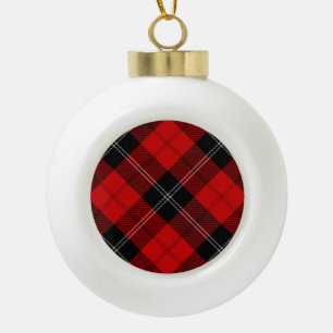 Ramsay Tartan kariert Keramik Kugel-Ornament