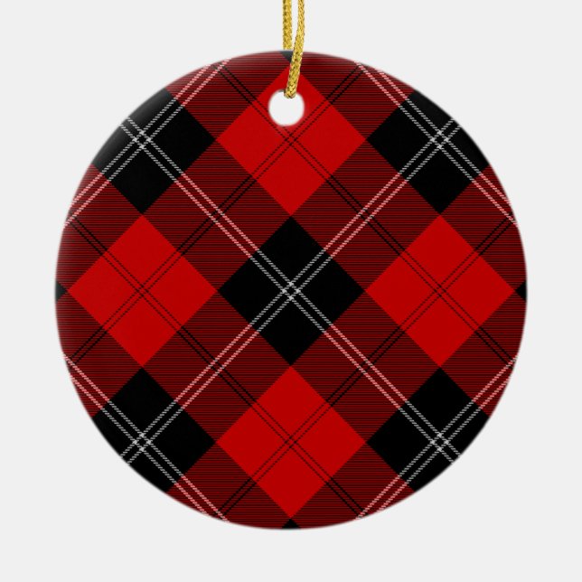 Ramsay Tartan kariert Keramikornament (Vorne)