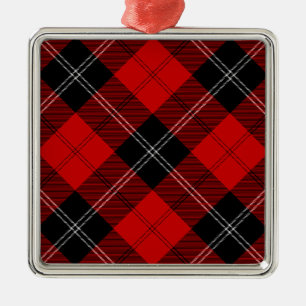 Ramsay Tartan kariert Silbernes Ornament