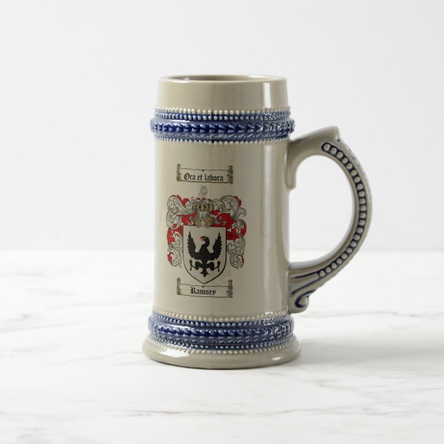 Ramsey Wappen Stein Bierglas (Rechts)