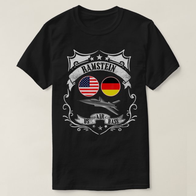 Ramstein Air Base Deutschland - Geschenkidee T-Shirt (Design vorne)