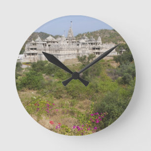 Ranakpur-Jain-Tempel, Ranakpur, Rajasthan, Indien Runde Wanduhr