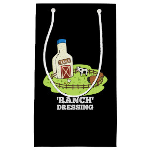 Ranch Dressing Funny Food Puff Dark BG Kleine Geschenktüte