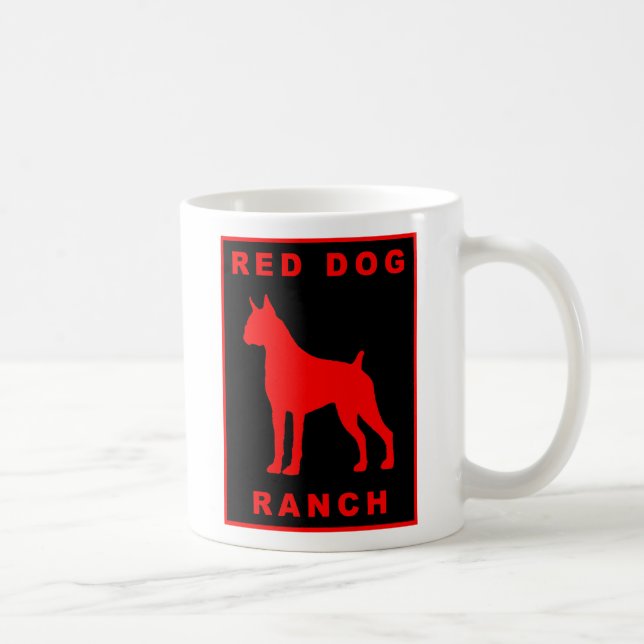 Ranch rouge de chien - tasse (Droite)