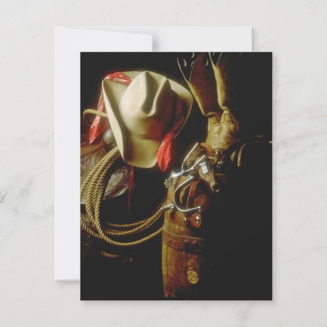 Ranch Western Wear Blank Ankündigung einladen (Vorderseite)