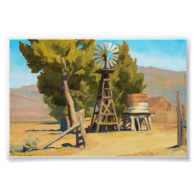 Ranch Windmill, Carson, Nevada, Maynard Dixon Fotodruck (Vorne)