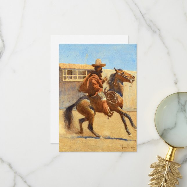 Ranchero aus dem alten Kalifornien von Maynard Dix Dankeskarte (Vorderseite/Rückseite Beispiel)