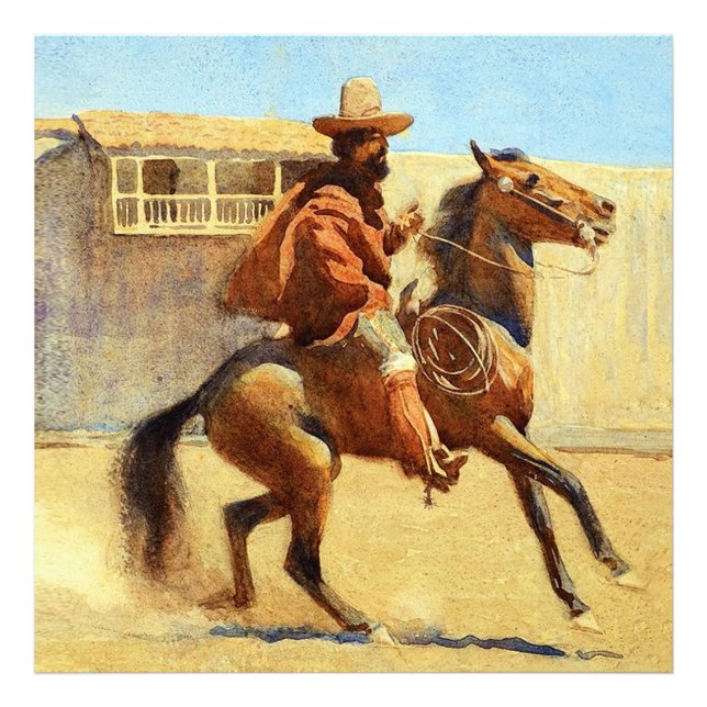 Ranchero aus dem alten Kalifornien von Maynard Dix Fotodruck (Vorne)